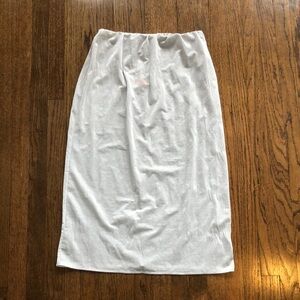 3/$10 ZARA Silver Sparkle Sheer Mesh See Through Stretch Maxi/Midi Skirt